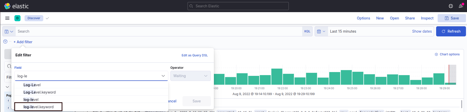 Kibana Home Page